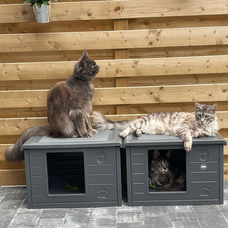 Cat House Villa de Luxe for inside and outside (Grey)