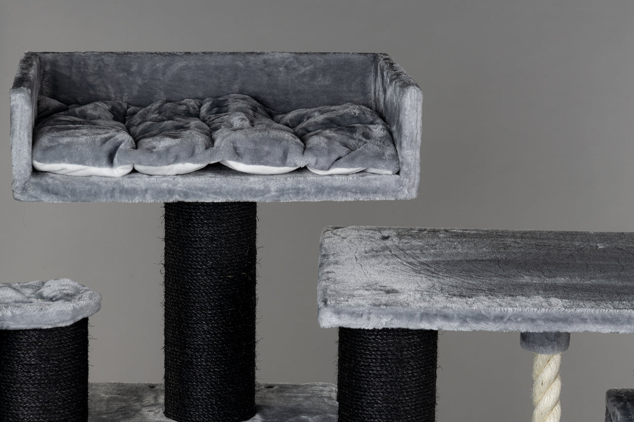 Royal Cat Palace Blackline Light Grey