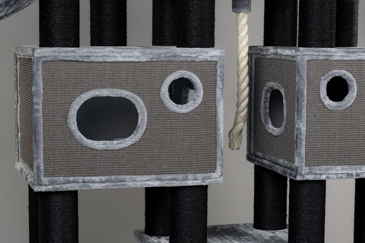 Royal Cat Palace Blackline Light Grey