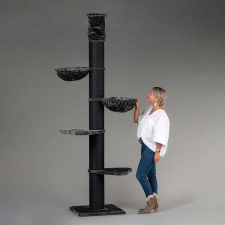 Big Cat Tower Blackline Dark Grey