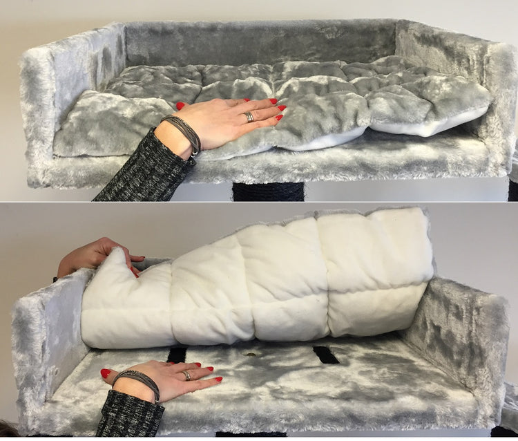 Cat Mansion Blackline Light Grey