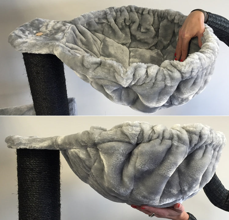 Cat Mansion Blackline Light Grey