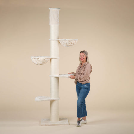 Big Cat Tower Beige