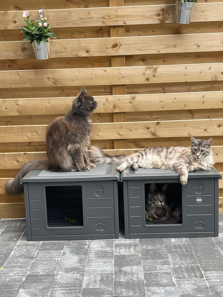 Cat House Villa de Luxe for inside and outside (Grey)