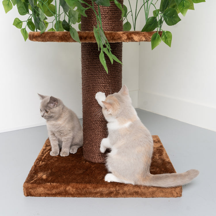 Cat Tree Natural Leaves