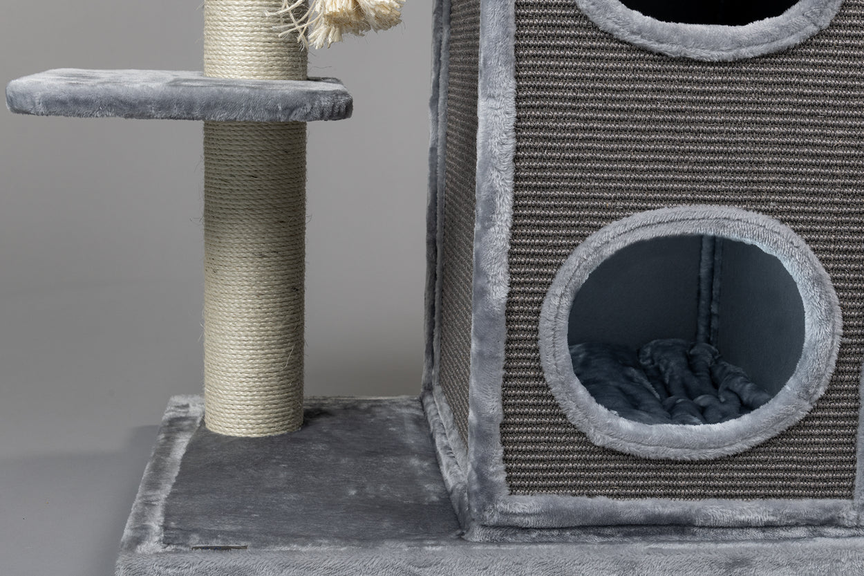 Small grey cat tree discount