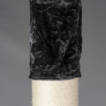 Floor-To-Ceiling Tensioner, 8 inch Sisal Poles (Dark Grey)