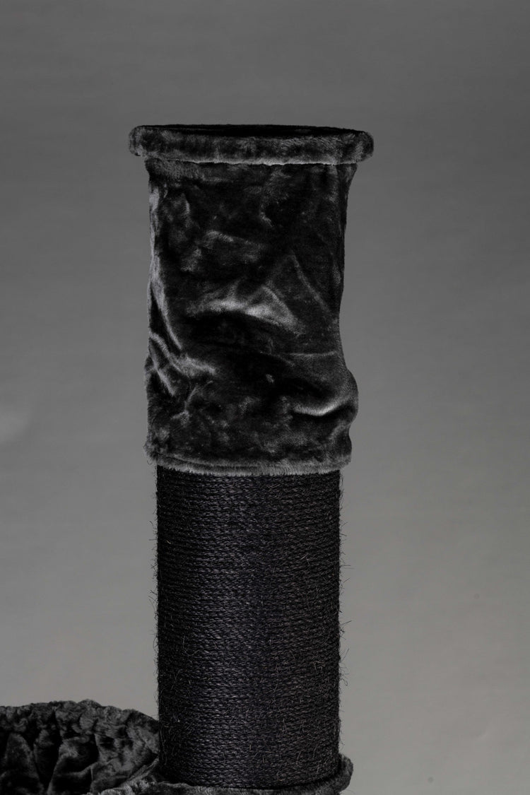 Floor-To-Ceiling Tensioner, 8 inch Sisal Poles (Dark Grey)