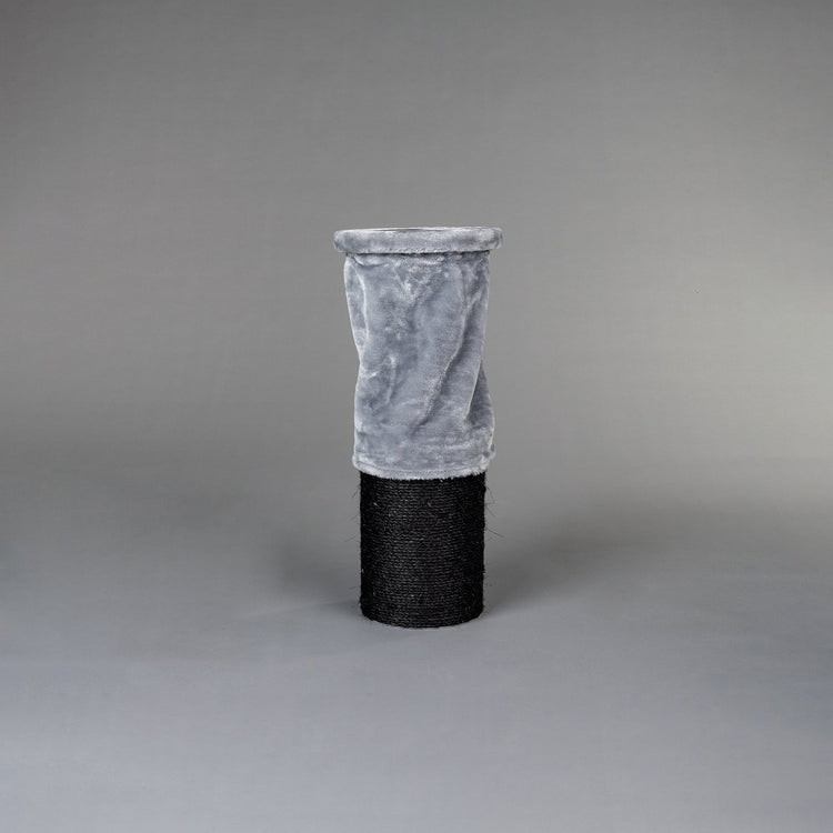 Floor-To-Ceiling Tensioner, 8 inch Sisal Poles (Light Grey)