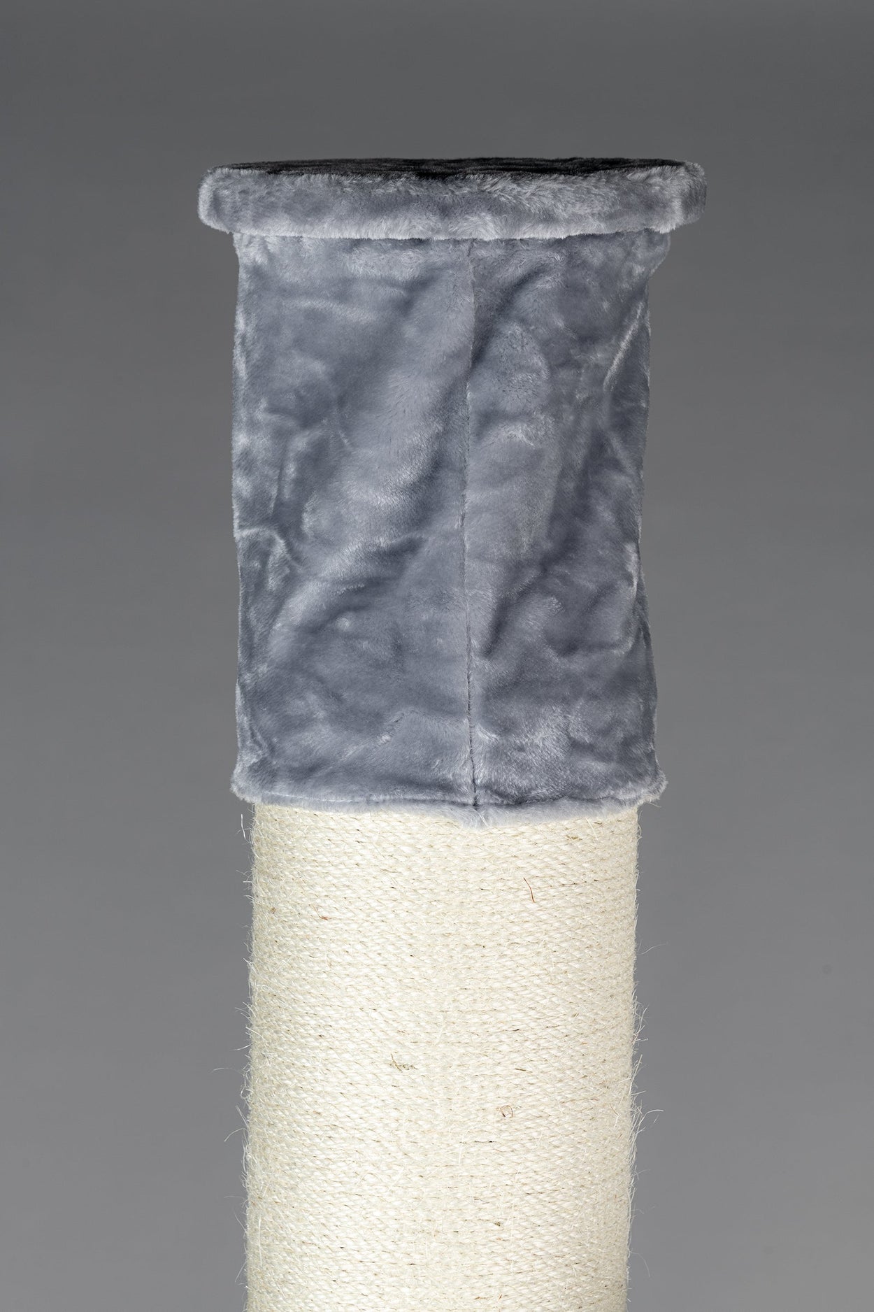 Floor-To-Ceiling Tensioner, 8 inch Sisal Poles (Light Grey)