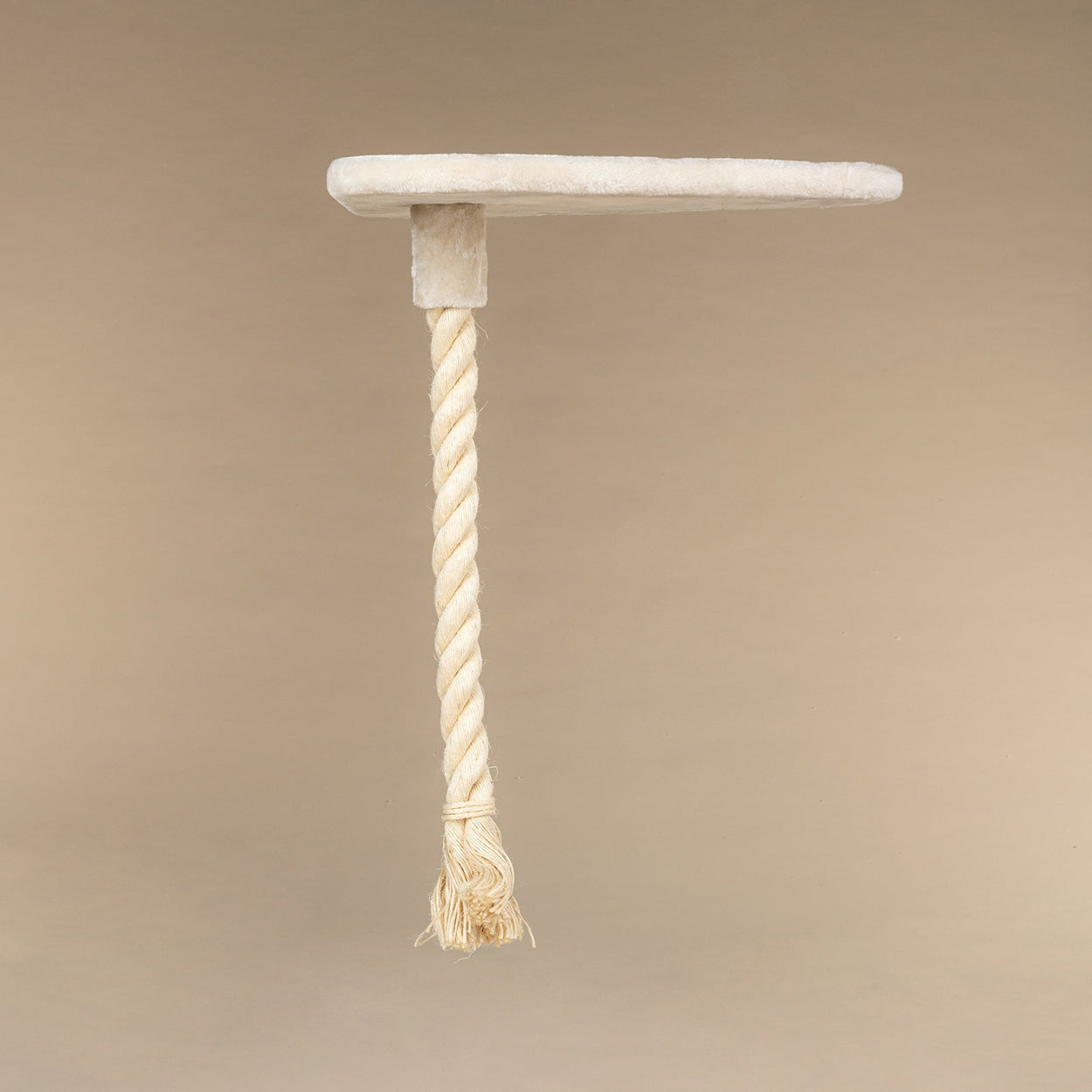 Large, Cream Lying Area Step With Play Rope Triangular (for 5, 6 or 8 inch poles)