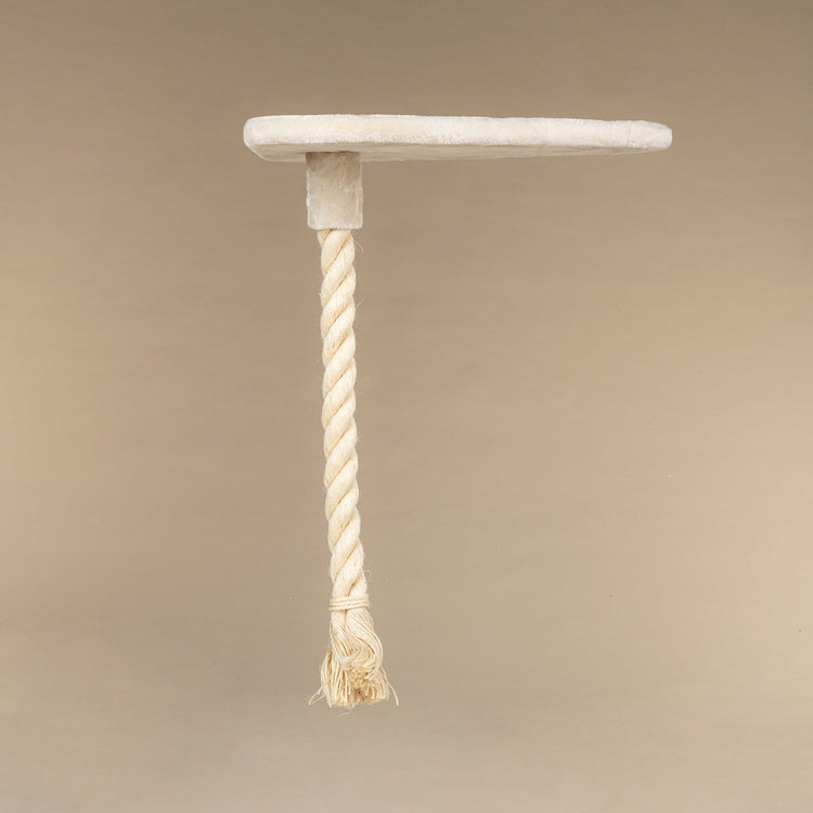 Large, Cream Lying Area Step With Play Rope Triangular (for 5, 6 or 8 inch poles)