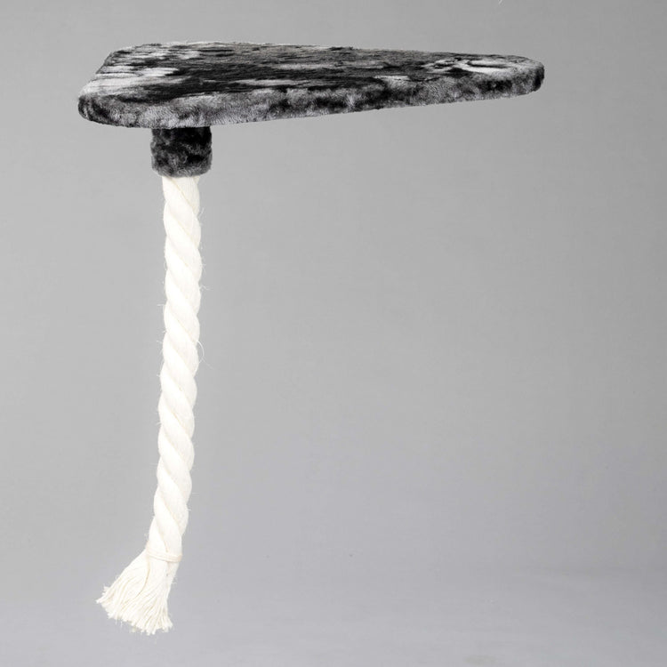 Large, Dark Grey Lying Area Step With Play Rope Triangular (for 5, 6 or 8 inch poles)