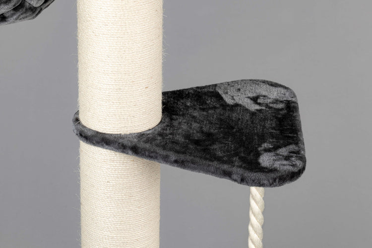 Large, Dark Grey Lying Area Step With Play Rope Triangular (for 5, 6 or 8 inch poles)