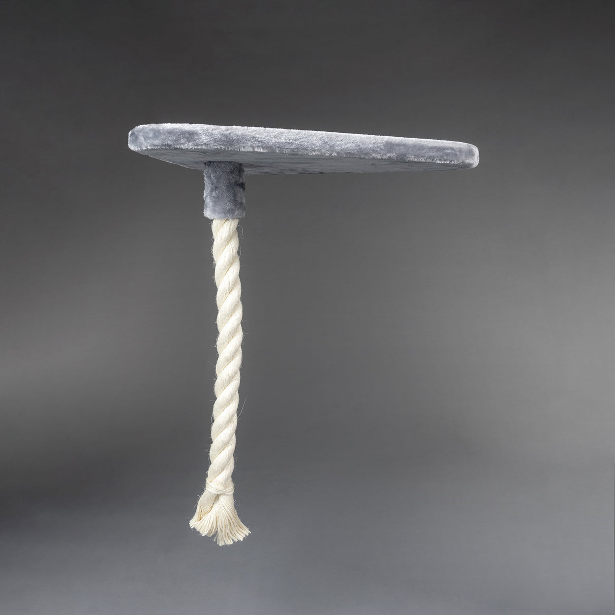 Large, Light Grey Lying Area Step With Play Rope Triangular (for 5, 6 or 8 inch poles)