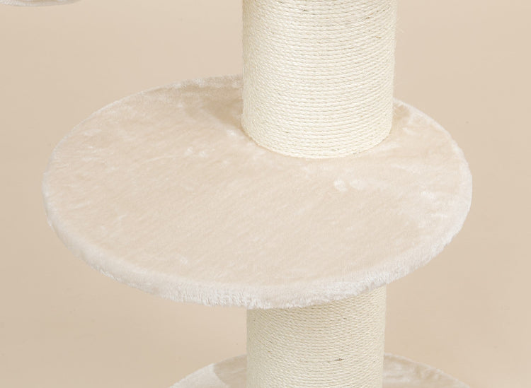 Round step Beige, Maine Coon Sleeper (for 5, 6 or 8 inch poles)