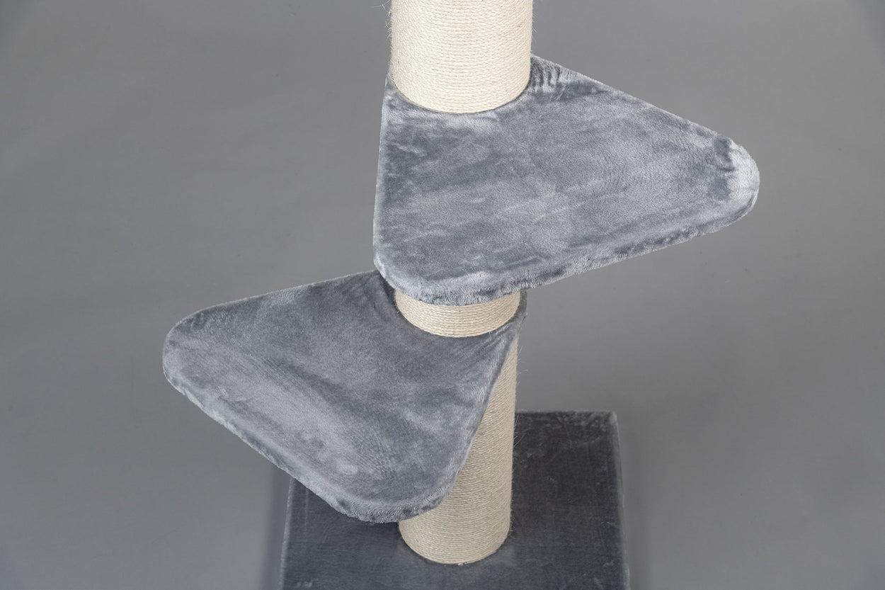 Large, Light Grey Lying Area Step Triangular (for 5, 6 or 8 inch poles)