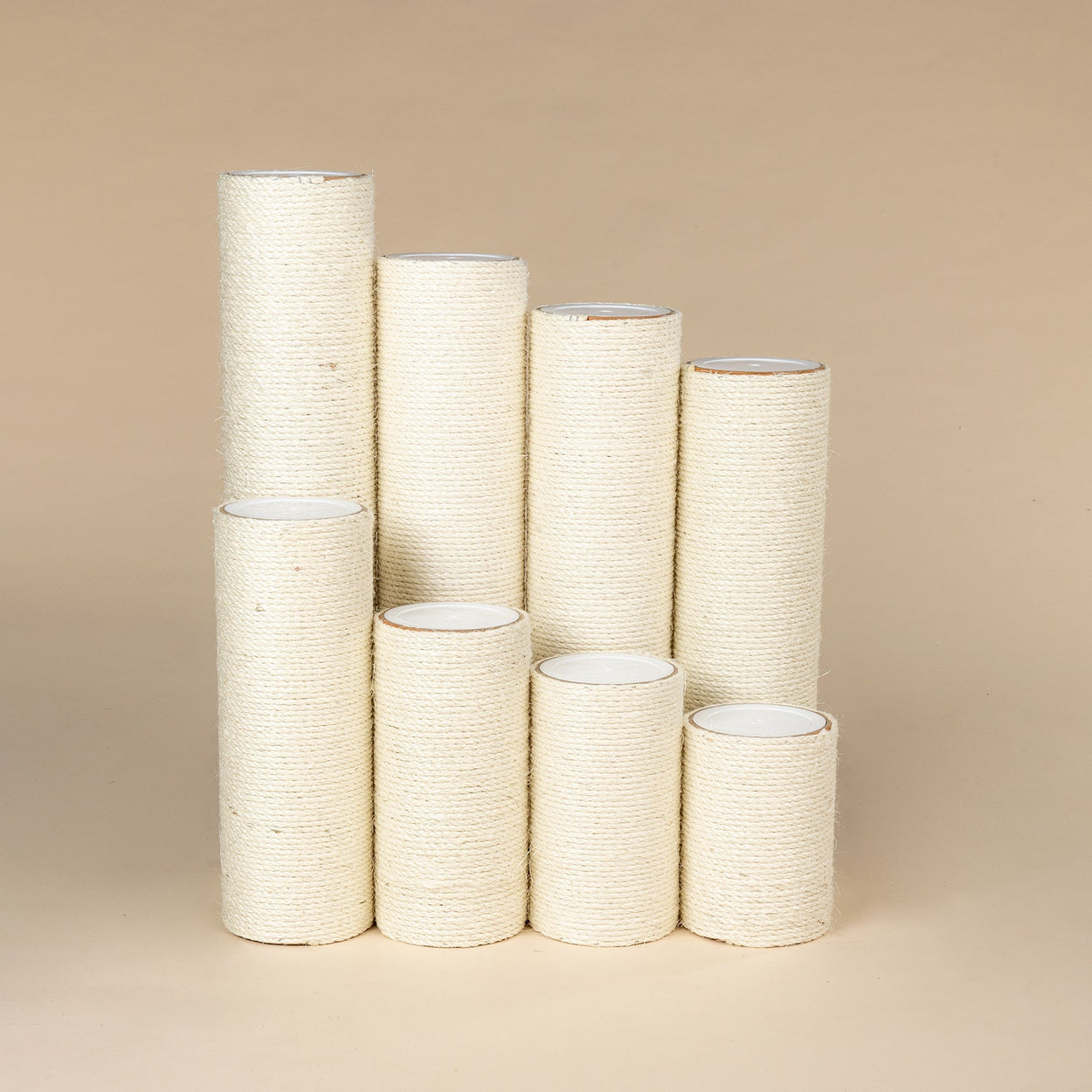 Sisal Pole 16 inch x 6 inch Ø - M8 (Beige)