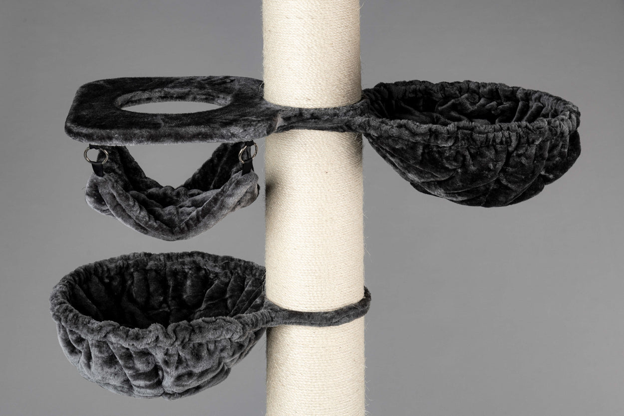 Large, Dark Grey Crown Hammock (for 5, 6 or 8 inch poles)