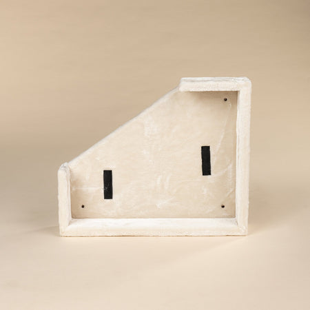 Trapezium top bed beige (Corner Cat XXL) without cushion