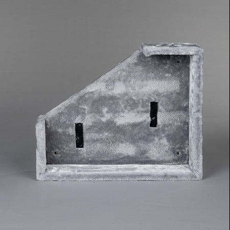 Trapezium top bed light grey (Corner Cat XXL) without cushion
