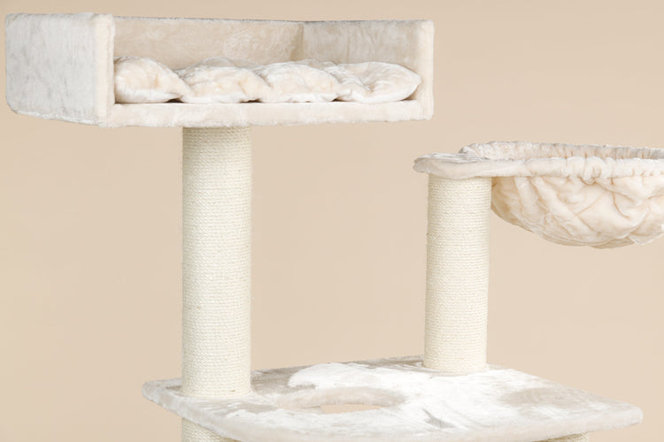 Rectangular top bed beige (24x17x6inch) without cushion