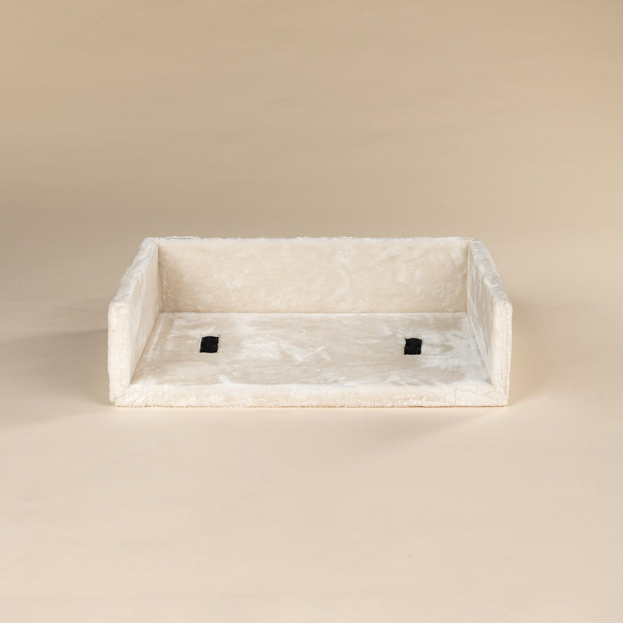 Rectangular top bed beige (24x17x6inch) without cushion