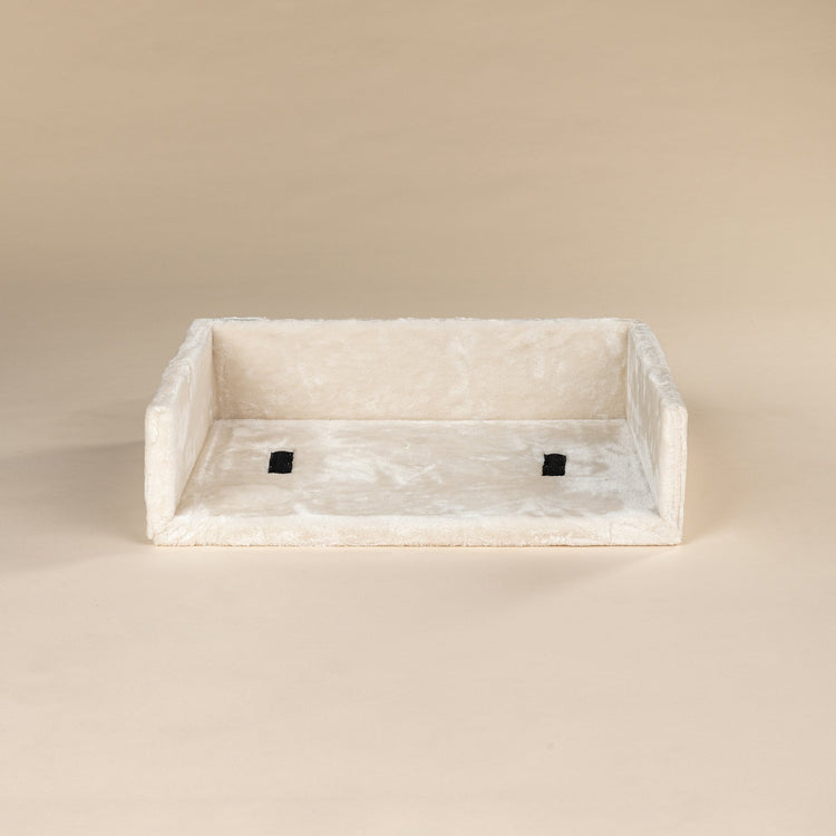 Rectangular top bed beige (24x17x6inch) without cushion