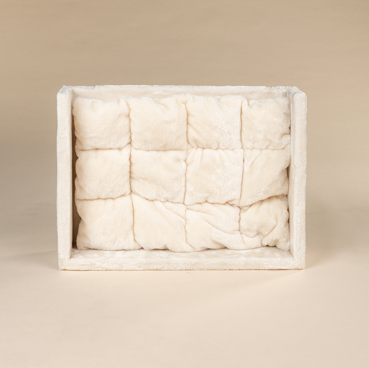 Cushion for rectangular top bed beige (bed = 24x17x6inch)
