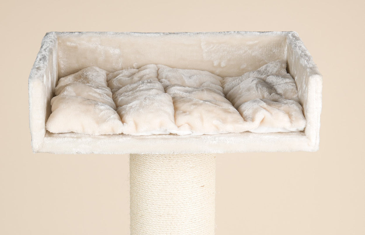 Cushion for rectangular top bed beige (bed = 24x17x6inch)