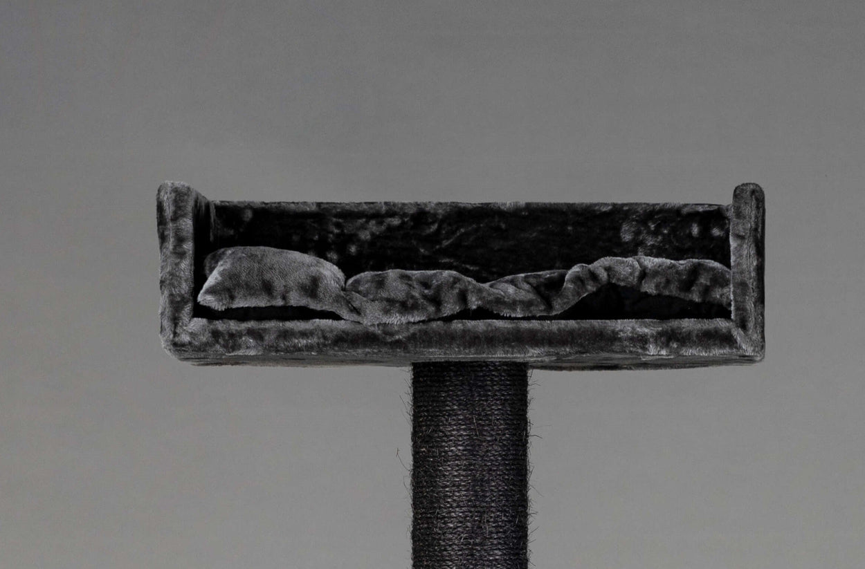 Cushion for rectangular top bed dark grey (bed = 24x17x6inch)