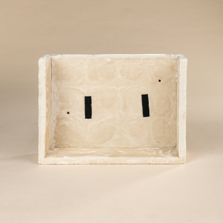 Rectangular top bed (for Big Cat Palace) with cushion (Light Grey)