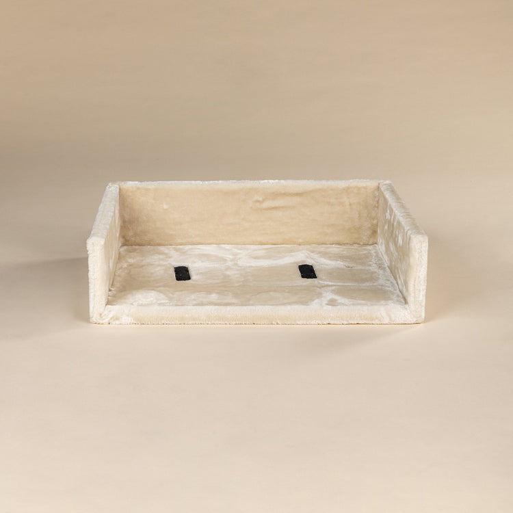 Rectangular top bed (for Big Cat Palace) with cushion (Light Grey)