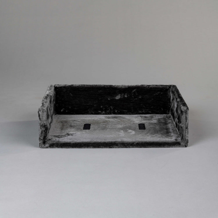 Rectangular top bed (for big Cat palace) with cushion (Dark Grey)