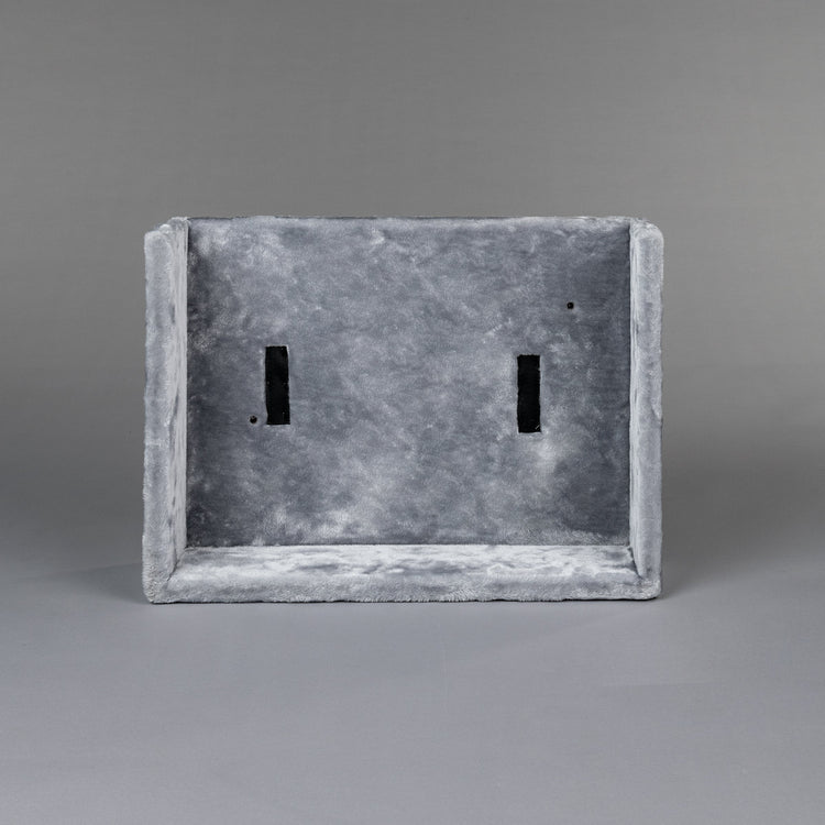 Rectangular top bed (for big cat Palace) with cushion (Light Grey)