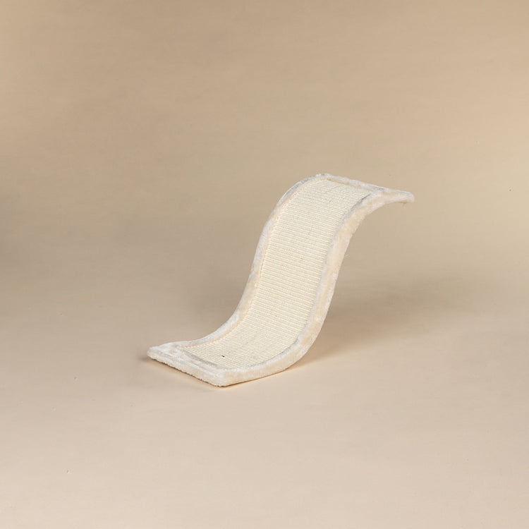 Curve Scratching Board, Cat Mansion (Beige)