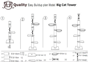Big Cat Tower Beige