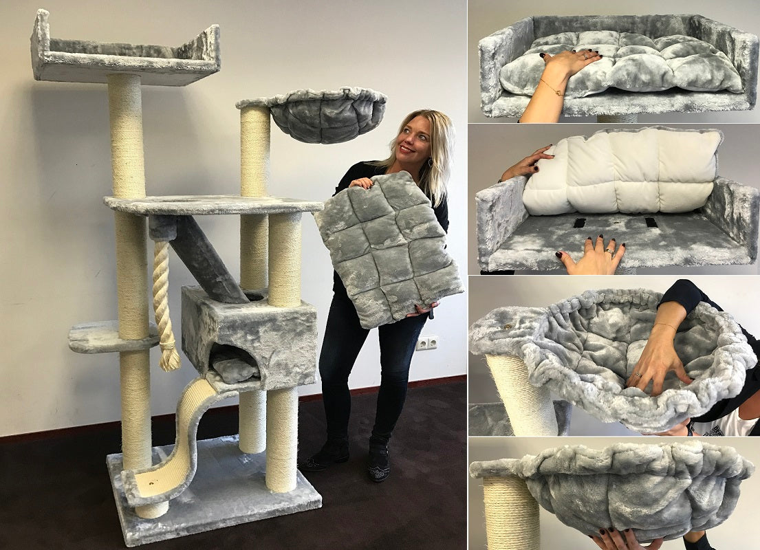 Cat Mansion Light Grey