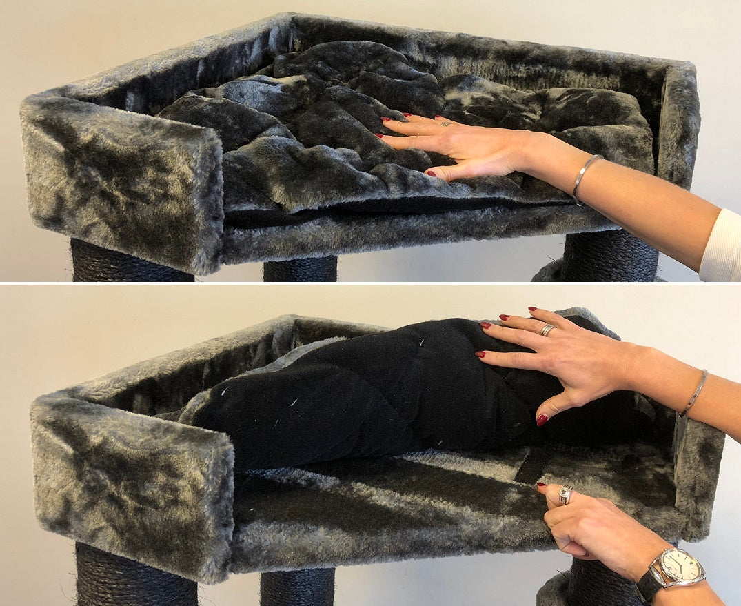 Cat Tree for large cats Corner Cat XXL (Blackline Dark Grey