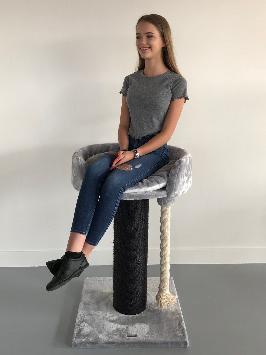 Cat Tree for large cats Queensplace XXL (Blackline Light Grey