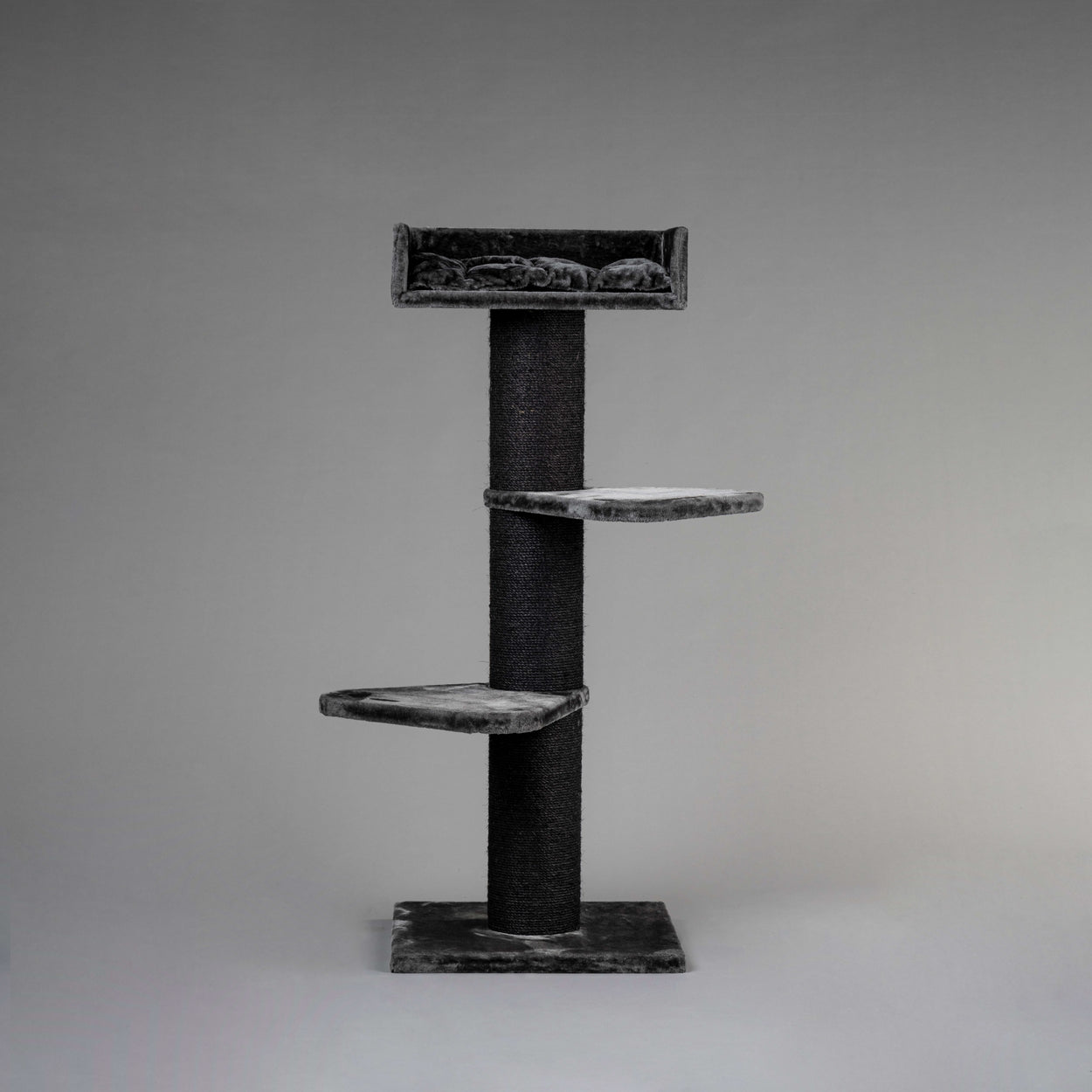 black cat palm classic Cat Tree for large cats Royal Suite (Blackline Dark Grey)