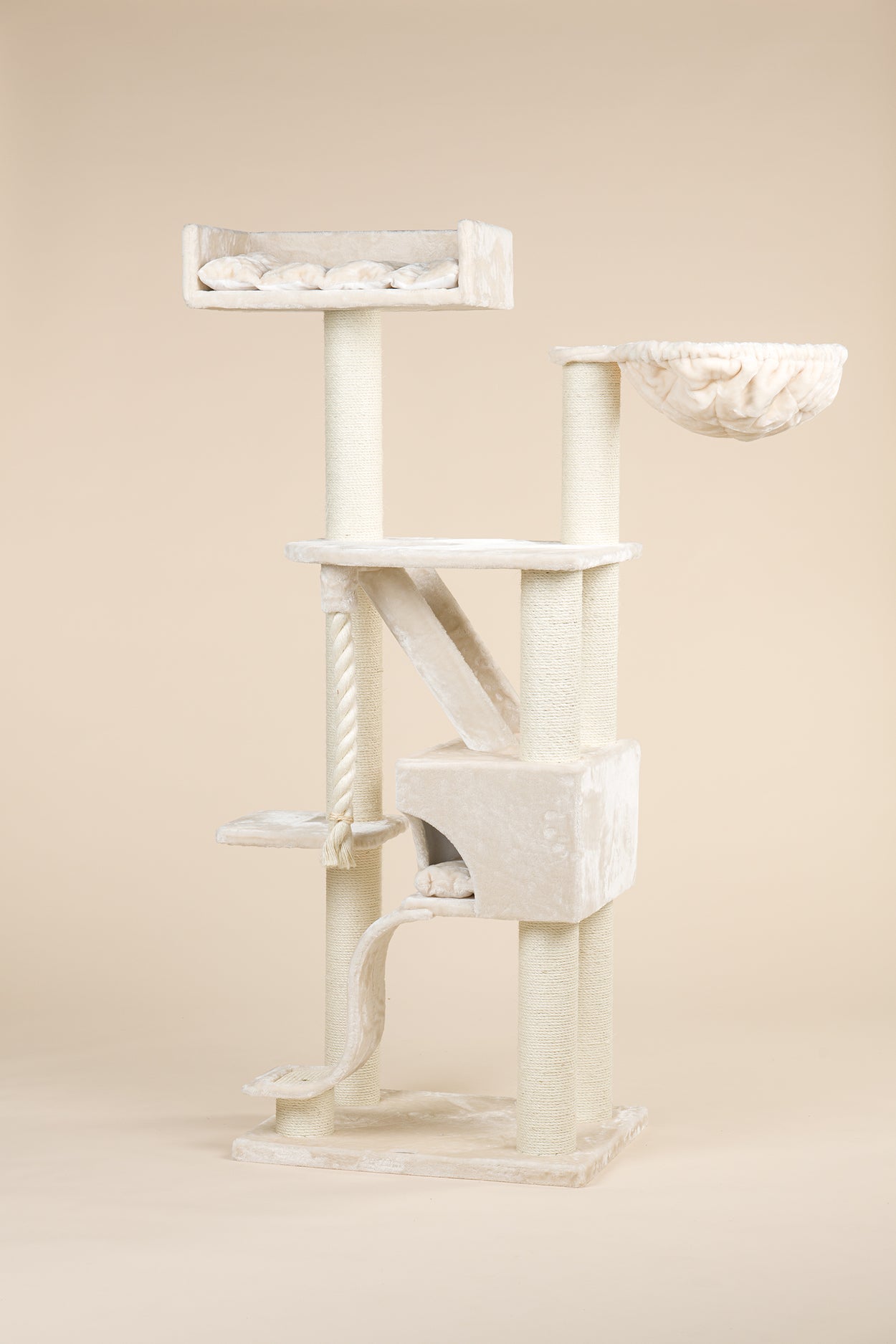 Cat Tree King Cat Mansion for Large Cats Beige