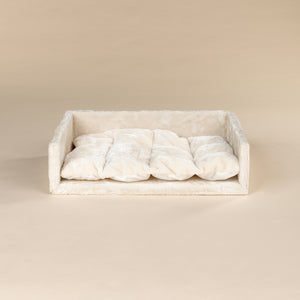 Bed with Cushion Beige